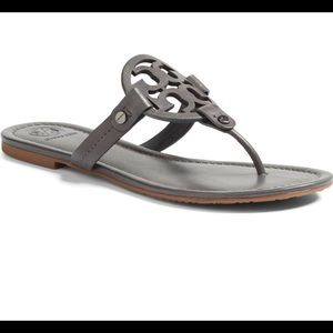 Tory Burch Miller Flip Flop Dark Gray (sz 6)
